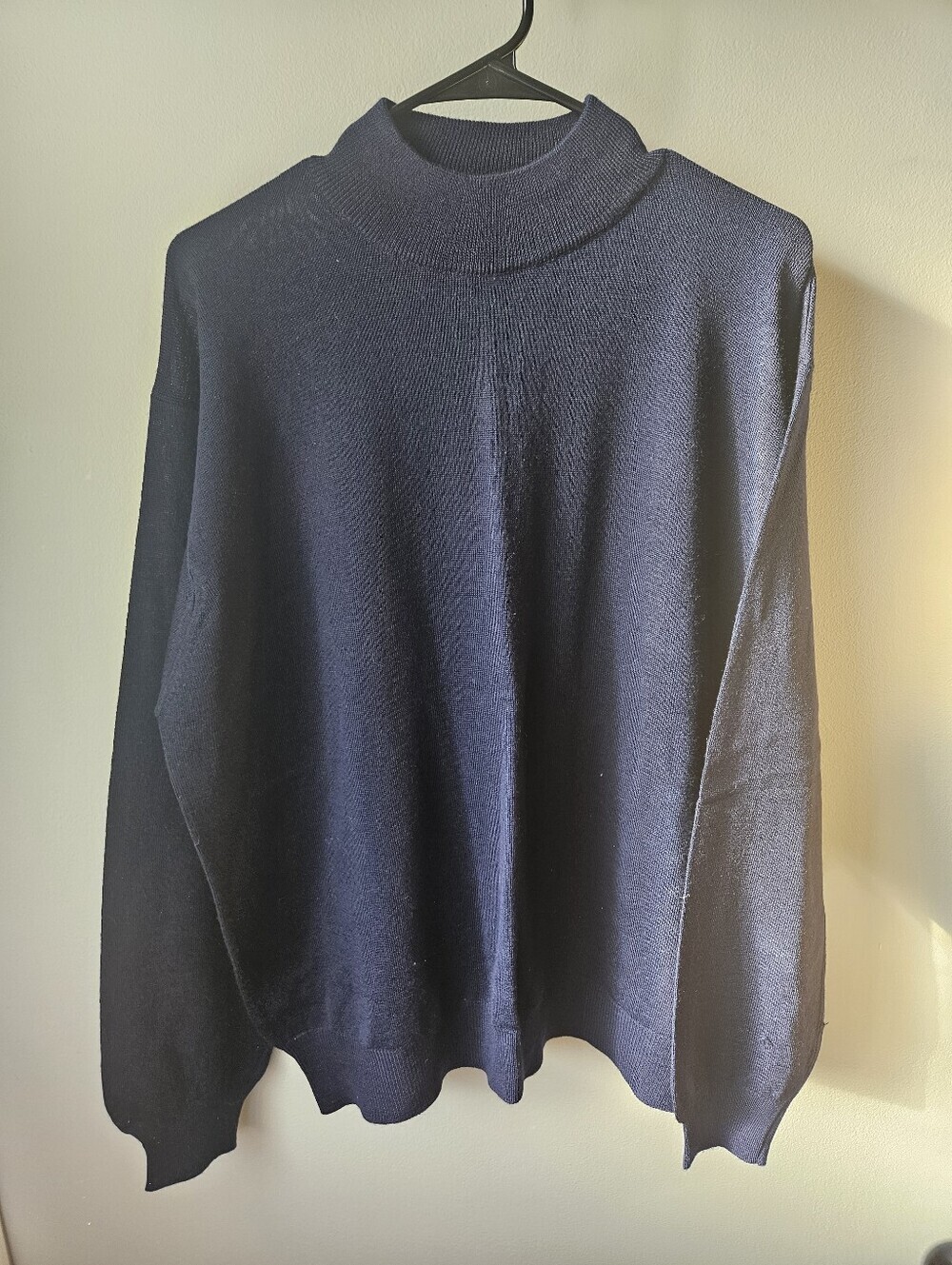Cortina Italia Merino Wool Mock Neck Men's Sweater